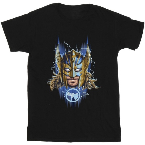 textil Niña Camisetas manga larga Marvel Thor Love And Thunder Mask Negro
