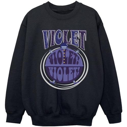 textil Niña Sudaderas Willy Wonka Violet Turning Violet Negro