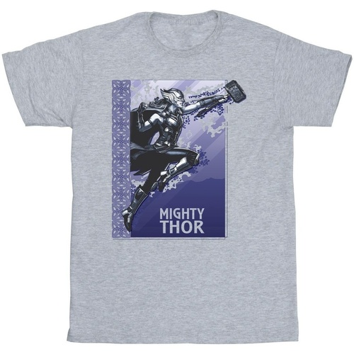 textil Niña Camisetas manga larga Marvel Thor Love And Thunder Mighty Thor Gris