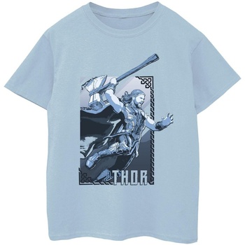 textil Niña Camisetas manga larga Marvel Thor Love And Thunder Attack Azul