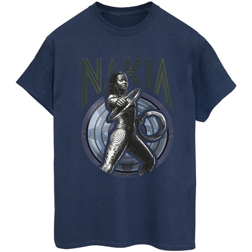 textil Mujer Camisetas manga larga Marvel Wakanda Forever Nakia Shield Azul