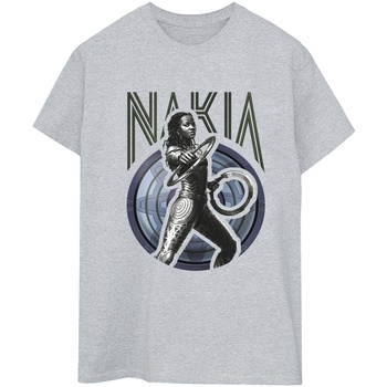 textil Mujer Camisetas manga larga Marvel Wakanda Forever Nakia Shield Gris