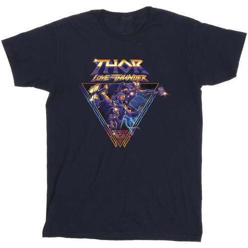 textil Niña Camisetas manga larga Marvel Thor Love And Thunder Logo Triangle Azul