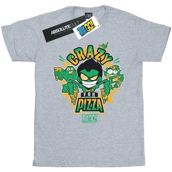 textil Niña Camisetas manga larga Dc Comics Teen Titans Go Crazy For Pizza Gris