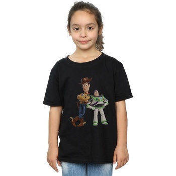 textil Niña Camisetas manga larga Disney Toy Story Buzz And Woody Standing Negro