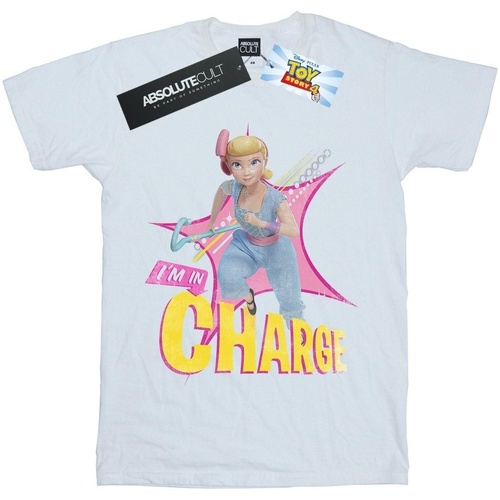 textil Niña Camisetas manga larga Disney Toy Story 4 Bo Peep In Charge Blanco