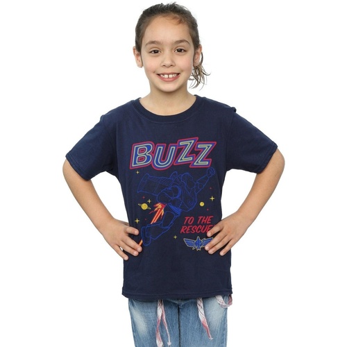 textil Niña Camisetas manga larga Disney Toy Story 4 Buzz To The Rescue Azul