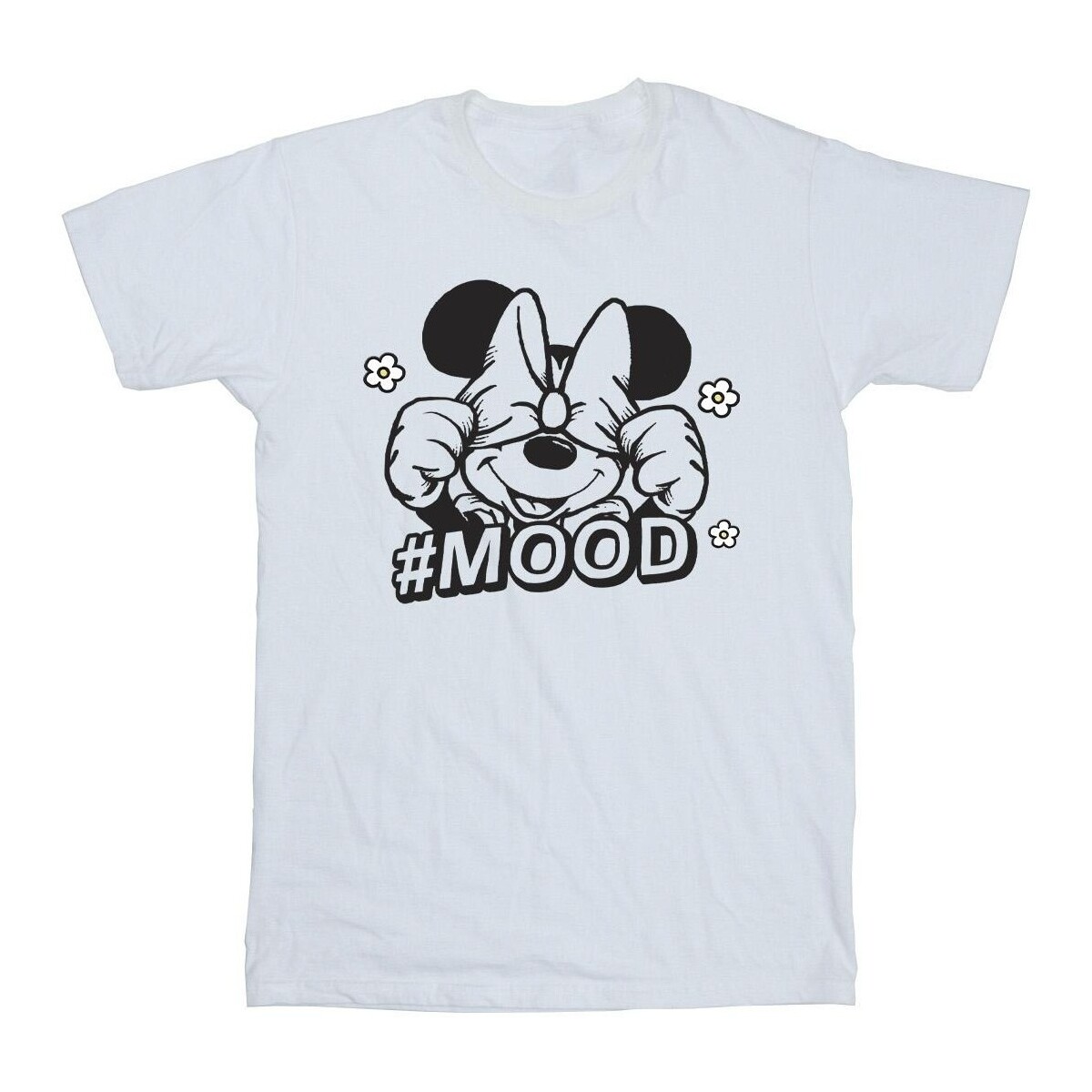 textil Hombre Camisetas manga larga Disney Minnie Mouse Mood Blanco