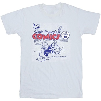 textil Hombre Camisetas manga larga Disney Donald Duck Comics Blanco