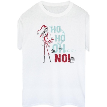textil Mujer Camisetas manga larga Disney The Nightmare Before Christmas Ho Ho No Blanco