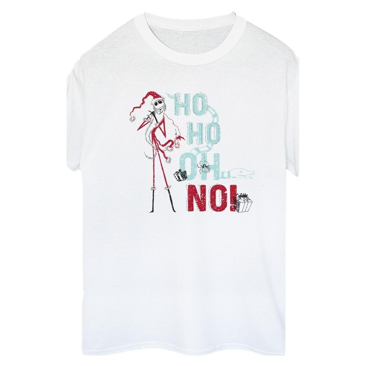 textil Mujer Camisetas manga larga Disney The Nightmare Before Christmas Ho Ho No Blanco