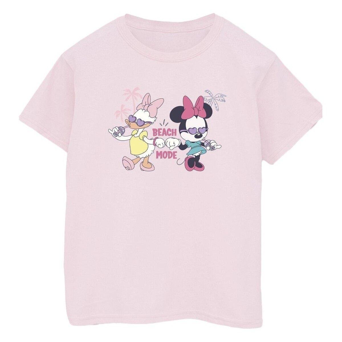 textil Hombre Camisetas manga larga Disney Minnie Daisy Beach Mode Rojo