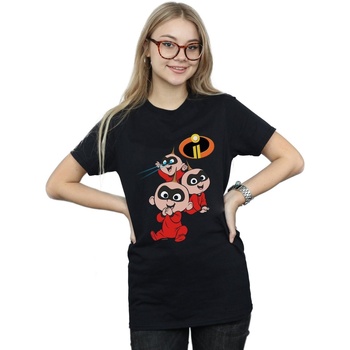textil Mujer Camisetas manga larga Disney The Incredibles Jak Jak Negro