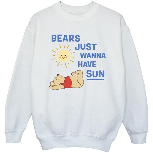 textil Niña Sudaderas Disney Winnie The Pooh Bears Just Wanna Have Sun Blanco