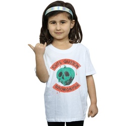 textil Niña Camisetas manga larga Disney Poisonous Skull Apple Blanco