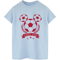 textil Hombre Camisetas manga larga Disney Mickey Football Head Azul