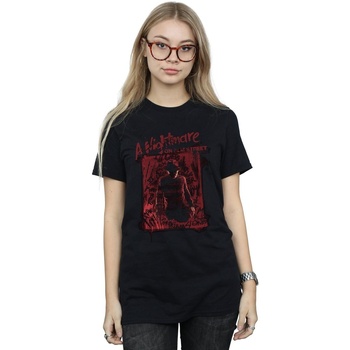 textil Mujer Camisetas manga larga A Nightmare On Elm Street Freddy Silhouette Negro