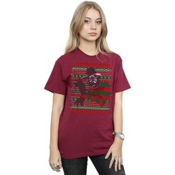 textil Mujer Camisetas manga larga A Nightmare On Elm Street Christmas Fair Isle Multicolor