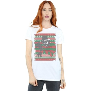 textil Mujer Camisetas manga larga A Nightmare On Elm Street  Blanco