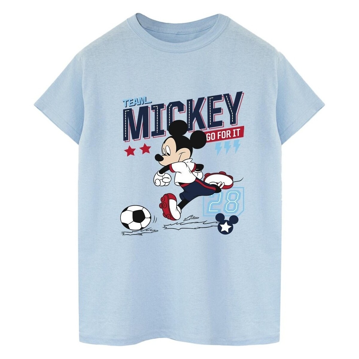 textil Hombre Camisetas manga larga Disney Mickey Mouse Team Mickey Football Azul