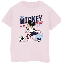 textil Hombre Camisetas manga larga Disney Mickey Mouse Team Mickey Football Rojo
