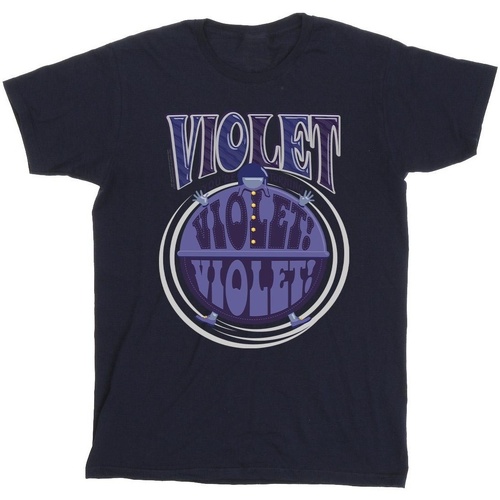 textil Niña Camisetas manga larga Willy Wonka Violet Turning Violet Azul