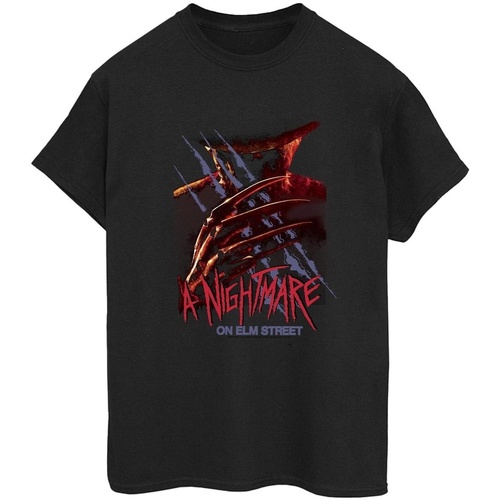 textil Mujer Camisetas manga larga A Nightmare On Elm Street Freddy Claw Negro