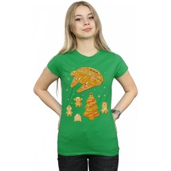 textil Mujer Camisetas manga larga Disney Gingerbread Rebels Verde