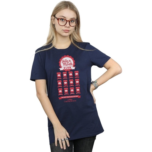textil Mujer Camisetas manga larga National Lampoon´s Christmas Va Jelly Club Azul