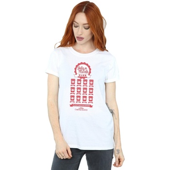 textil Mujer Camisetas manga larga National Lampoon´s Christmas Va  Blanco