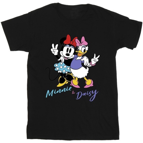 textil Hombre Camisetas manga larga Disney Minnie Mouse And Daisy Negro