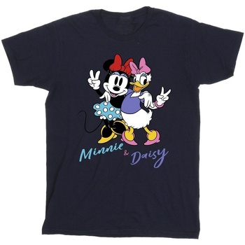 textil Hombre Camisetas manga larga Disney Minnie Mouse And Daisy Azul