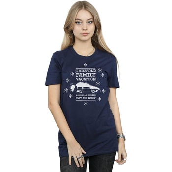 textil Mujer Camisetas manga larga National Lampoon´s Christmas Va  Azul