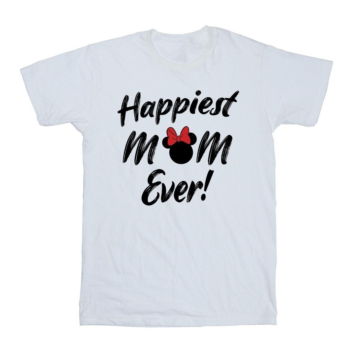 textil Hombre Camisetas manga larga Disney Minnie Mouse Happiest Mom Ever Blanco