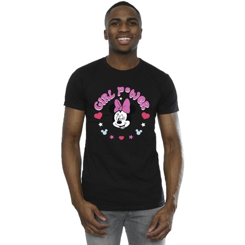 textil Hombre Camisetas manga larga Disney Minnie Mouse Girl Power Negro