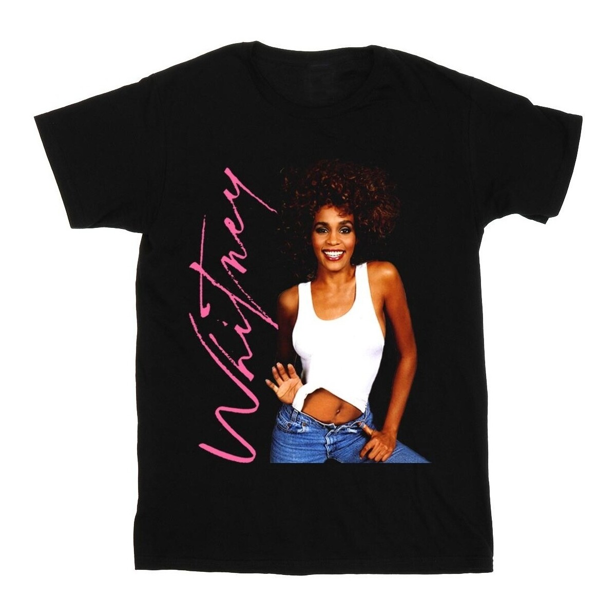textil Niña Camisetas manga larga Whitney Houston Whitney Smile Negro
