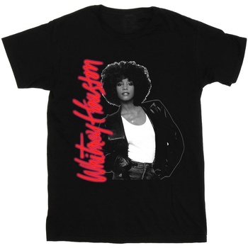 textil Niña Camisetas manga larga Whitney Houston WHITNEY Pose Negro