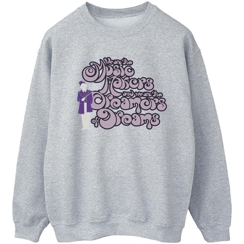 textil Mujer Sudaderas Willy Wonka Dreamers Text Gris