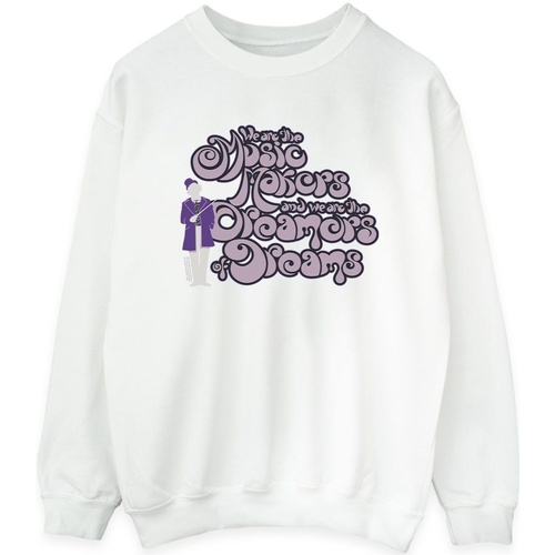 textil Mujer Sudaderas Willy Wonka Dreamers Text Blanco