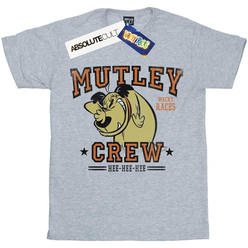 textil Niña Camisetas manga larga Wacky Races Mutley Crew Gris