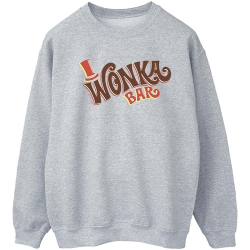 textil Mujer Sudaderas Willy Wonka Bar Logo Gris