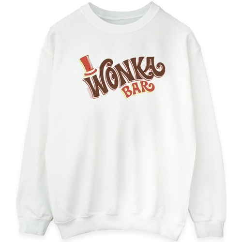 textil Mujer Sudaderas Willy Wonka Bar Logo Blanco