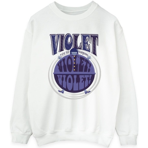 textil Mujer Sudaderas Willy Wonka Violet Turning Violet Blanco