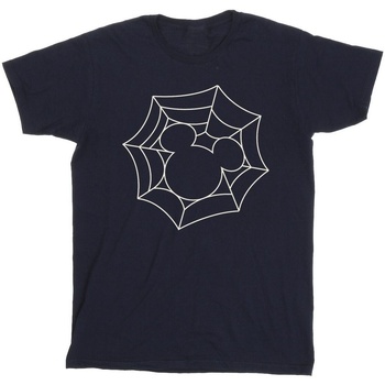 textil Hombre Camisetas manga larga Disney Mickey Mouse Spider Web Azul