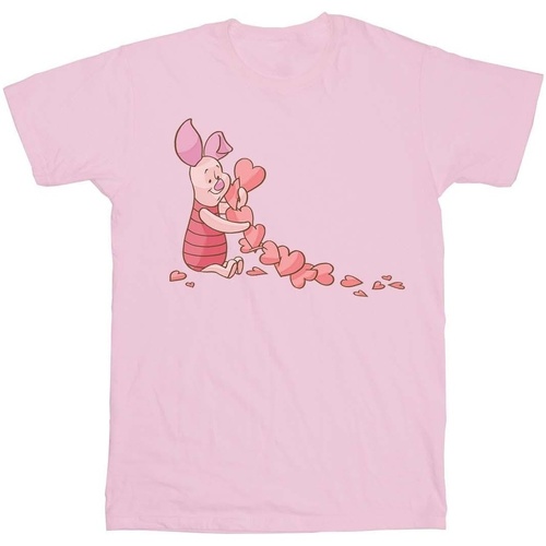 textil Niña Camisetas manga larga Disney Winnie The Pooh Piglet Chain Of Hearts Rojo