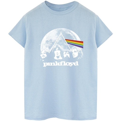 textil Mujer Camisetas manga larga Pink Floyd Moon Prism Blue Azul