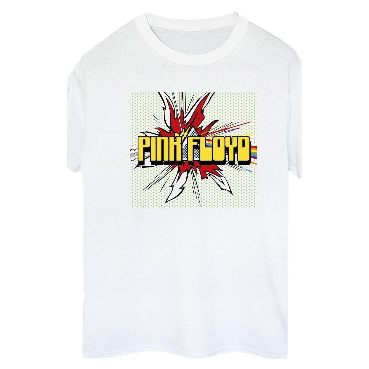 textil Mujer Camisetas manga larga Pink Floyd Pop Art Blanco