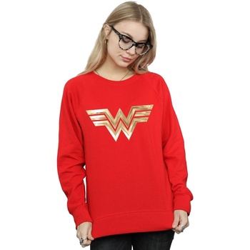 textil Mujer Sudaderas Dc Comics Wonder Woman 84 Gold Emblem Rojo