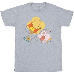 textil Niña Camisetas manga larga Disney Winnie The Pooh Piglet Gris