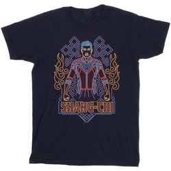 textil Hombre Camisetas manga larga Marvel Shang-Chi And The Legend Of The Ten Rings Neon Azul